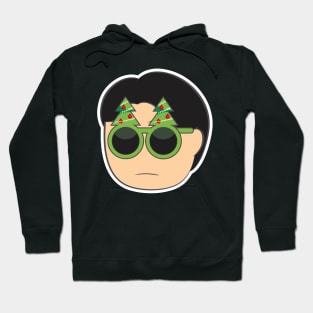 Guy with Sunglass Christmas Hoodie